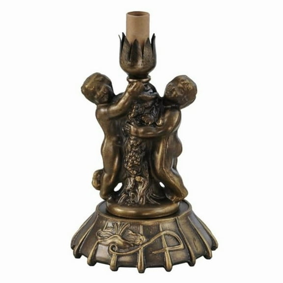 Meyda 10167 8 in. Twin Cherub Base Table Lamp