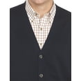 thumbnail image 2 of Harbor Bay by DXL Big and Tall Men's V-Neck Cardigan Sweater, Midnight, 5XL, 2 of 5