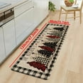 thumbnail image 3 of AJKSFHIU Christmas Kitchen Rugs Sets Of 2,Merry Christmas Kitchen Floor Mats,Xmas Decor Non Slip Holiday Kitchen Rug,Buffalo Plaid Xmas Trees Christmas Kitchen Decor For Home, 3 of 8