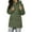 Army Green, variant on qucoqpe Womens Rain Jacket Striped Lined Waterproof Outdoor Trench Raincoat Windbreaker