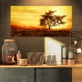 thumbnail image 1 of African Tree Silhouette - Landscape Photo Canvas Art Print, 1 of 3