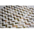 thumbnail image 3 of 20 pack Brown and White 11.1 in. x 11.2 in. Polished Mother of Pearl Herringbone Wall Mosaic Tile (17.27 sq. ft./case), 3 of 4