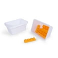 thumbnail image 3 of UNiPLAY Small Stackable Storage Bins for Closet Organizers, Food Organizer Bins, Pantry Storage and Toy Storage Organizer, White (4-Pack), 3 of 7
