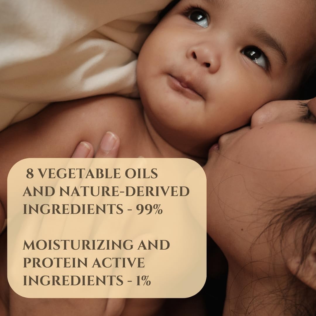 Mongdies Baby Rich Oil | 99.9% Plant-Derived Natural Formula | Lightweight & Non-Sticky Fast Absorption | Deep Hydration & Sebum Balance | Dermatologist Tested | 6.76 fl. oz