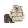 thumbnail image 1 of Carter's Baby Boy's Khaki Short Set- Beach Patrol- 3 Months, 1 of 2