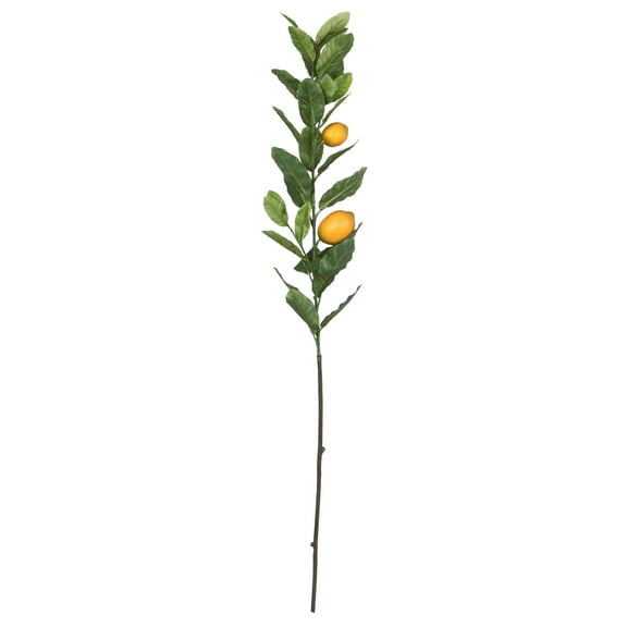 Vickerman 48" Artificial Lemon Branch with leaves and lemons.
