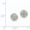 thumbnail image 2 of 14K White Gold Diamond Small Round Pav� Post Earrings XE1879AA, 2 of 2
