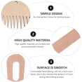 thumbnail image 3 of MasteelfCA 1 Set Hand Loom Stick Wooden Crochet Needle Weaving Comb Shuttles Weaving Stick, 3 of 8