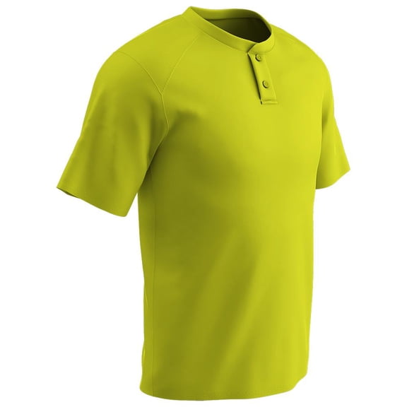Champro Turn Two Youth Baseball Jersey (XL, Optic Yellow)