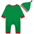 thumbnail image 3 of BULLPIANO Newborn Baby Santa Claus Outfits Toddler Boys Girls Christmas Cosplay Romper Bodysuit + Xmas Cap Hat 0-18 Months, 3 of 10