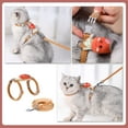 thumbnail image 2 of 1 juego de correa de gato de zanahoria de dibujos animados, adorable arnés para gatitos, correa y arnés para gatos, 2 of 6