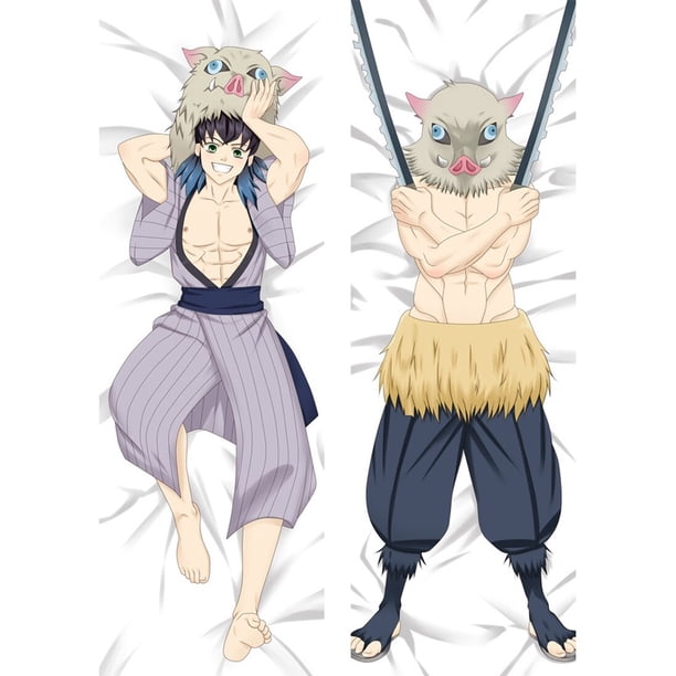 Funda De Almohada Anime Chica Demon Slayer Sexy Cuerpo Dakimakura Kamado Kawaii Almohadas Waifu huangjie unisex