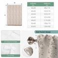 thumbnail image 6 of Beige Pink Floral Balloon Curtains for Windows, Bedroom Curtains 54 Inch Length, Spring Flowers Tie Up Curtains Panels Thermal Insulated Bathroom Curtains Window 42"x54", 6 of 8