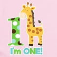 thumbnail image 2 of CafePress - Giraffe Im One First Birthday Infant Bodysuit - Baby Light Bodysuit, Size Newborn - 24 Months, 2 of 4