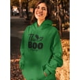 thumbnail image 2 of The Boo Crew. Cute Boo Ghost Hoodie Women -Image by Shutterstock, Female Small, 2 of 4