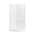 Ove Decors Breeze 36 in x 36 in x 77 in H Curved Corner Shower Kit with