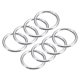 thumbnail image 1 of Anillos de Resorte Redondos Uxcell, 8 Piezas de 1.85 pulgadas OD Clips de Broche para Bolsas, Carteras, Llavero, Tono Plateado, 1 of 7