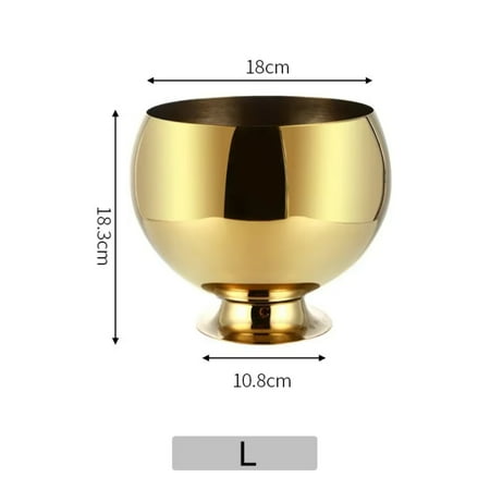 

YEYNGQC Nordic Style Stainless Steel Ice Bucket KTV Wine Beer Cooler Bucket With Base Restaurant Party Ice Cube Maker Beer Bucket