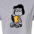 thumbnail image 3 of Peanuts - Marcie Reading - Juniors Cropped Graphic T-Shirt, 3 of 6