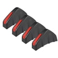 thumbnail image 1 of 4uds Coche Difusor Universal Tiburón Aleta Alerones Negro Rojo Cubierta, 1 of 1
