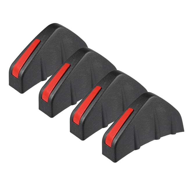 4uds Coche Difusor Universal Tiburón Aleta Alerones Negro Rojo Cubierta