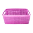 thumbnail image 1 of Canasta Boris Plástico Tipo Yute Rectangular 12 litros Color Rosa, 1 of 4
