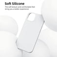 thumbnail image 2 of Compatible for iPhone 13 Case and iPhone 14 Case 6.1 Inch with Slim Silicone Shockproof Protective Phone Case for iPhone 13/iPhone 14 with [Soft Touch Microfiber Lining]-Snow White, 2 of 8