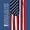 Patriotic 03, variant on Manfei 250 Years Print Twin Bedding, Modern US Flag Bedding Comforter Set, Gray Red White Blue, Black Reversible 7-Piece