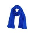 thumbnail image 2 of Wrapables® Lightweight Polyester Solid Colored Scarf (Set of 2), Sky and Midnight Blue, 2 of 7