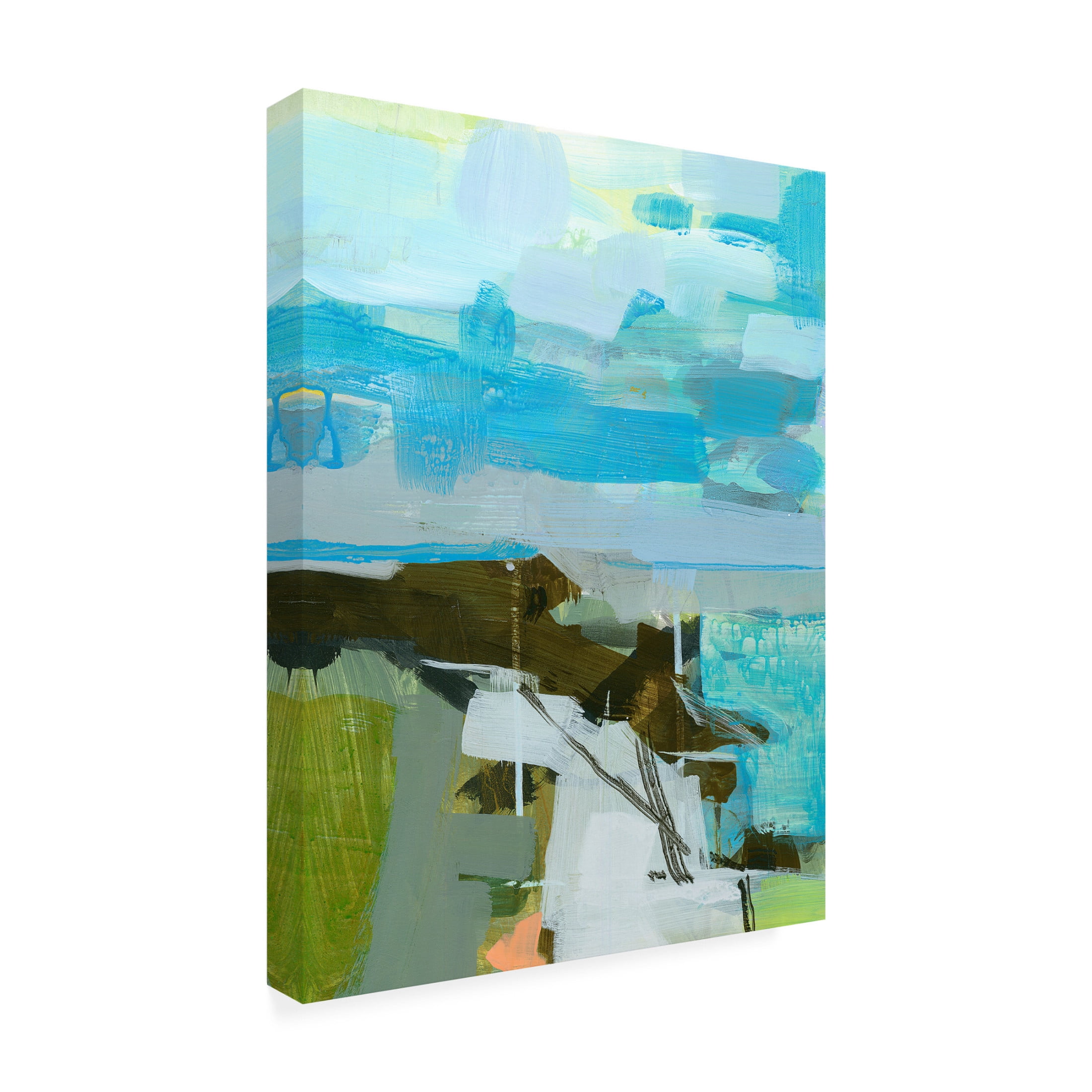 Canvas Wall Art - Kathleen Robbins 'By The Sea' Wall Art for Living Room, Bedroom, or Office Décor by Trademark Fine Art - 35 x 47 Inches