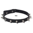 thumbnail image 4 of Gargantilla de Cuero Punk Gótico Zhivalor Collar de Perno Prisionero Negro LKX-1546, 4 of 4