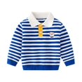 thumbnail image 1 of Godderr Kids Baby Boys Sweater Toddler Cotton V Neck Pullover Sweaters Stripes Long Sleeve Sweater, 1 of 5