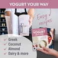 thumbnail image 2 of Stainless Steel Yogurt Maker with 1 Quart Glass Jar and Complete Recipe Book to Make 12+ Easy Homemade Dairy Free and Milk Yogurts, 2 of 8