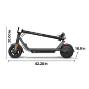 AOTOS Electric Scooter, 300W Motor, 15 MPH, Up to 13 miles Range, 8.5” Solid Tires, Lightweight Foldable Commuter E-Scooter with Smart App Control for Adults, Black