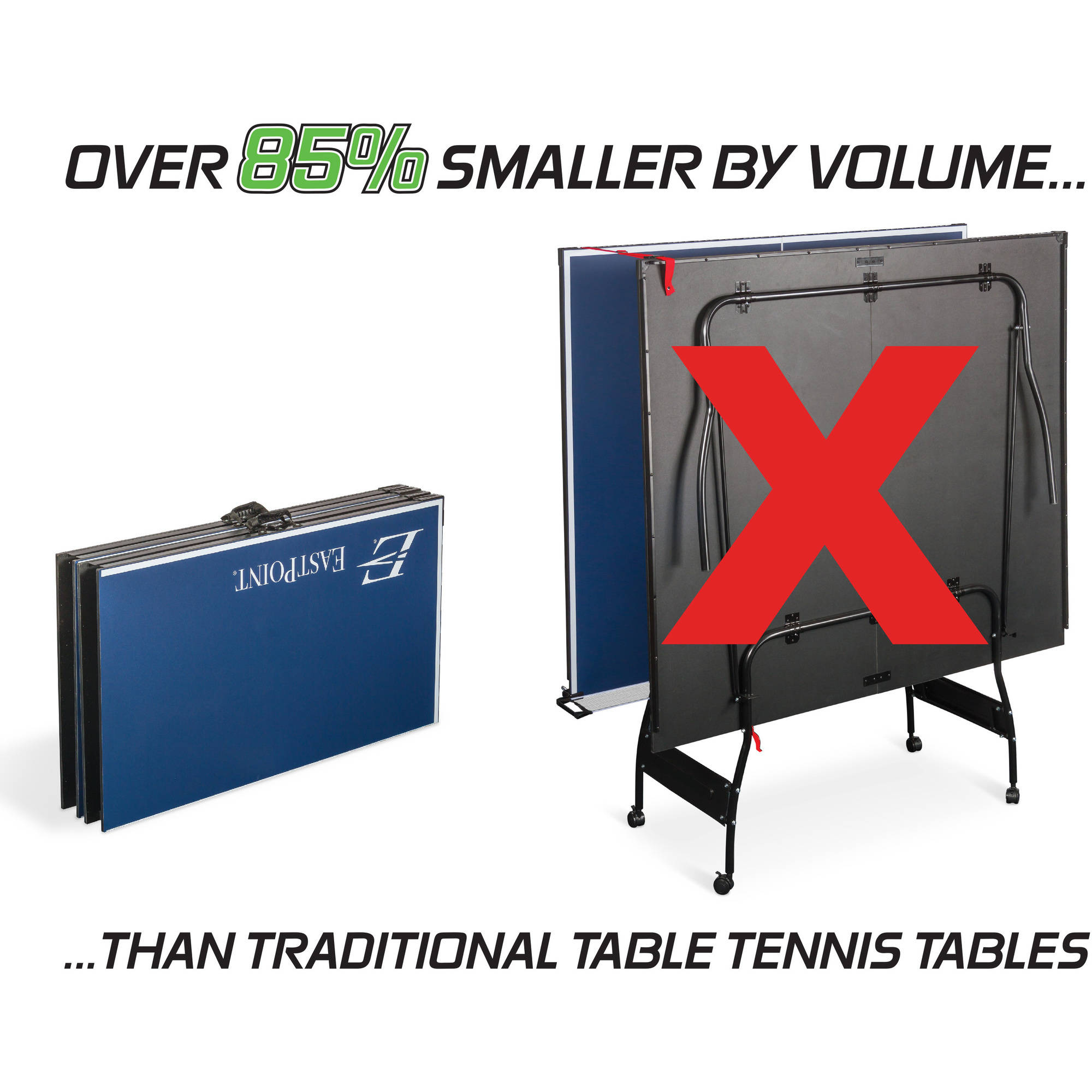 EastPoint Sports Easy Setup Fold ?N Store Table Tennis Table ? 12mm Top - image 5 of 8