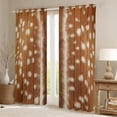 thumbnail image 2 of Castle Fairy Deer Print Black Out Curtains,Jungle Animal Curtains Pack of 2 (42x63 Each), 2 of 6