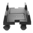 thumbnail image 1 of Minkissy computer tower floor stand computer cart with wheels Black PP Plastic Space Saving Design 1Set, 1 of 4