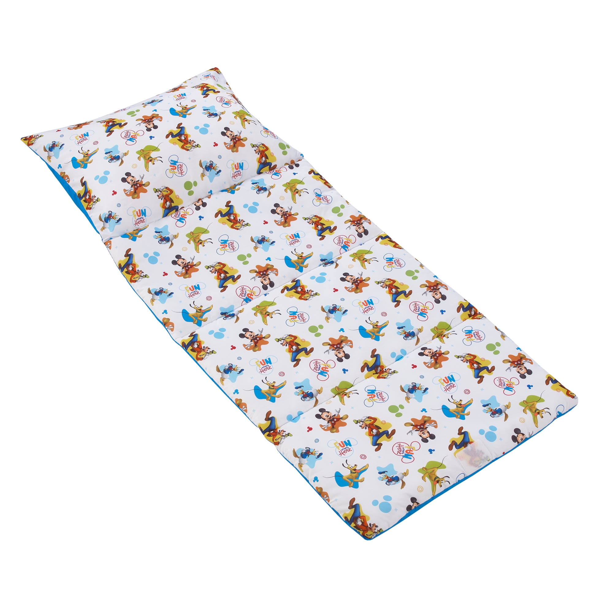 Disney Mickey Mouse Fun Starts Here Deluxe Easy Fold Toddler Nap Mat