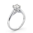 thumbnail image 2 of Nerra Jewel 1.7 Ct Round Cut White Diamond Ring for Women's - 14K White Gold Plated Wedding Rings - Solitaire Engagement Wedding Ring for Women's - Daily Office Wear Rings For Her, 2 of 3