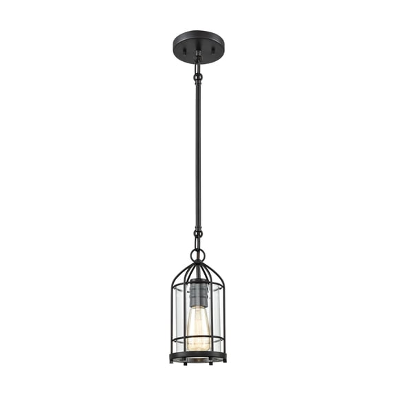 Elk Home 5-Inch Wide Southwick Pendant, Transitional, Oiled Bronze