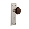 thumbnail image 7 of Nostalgic Warehouse Nykbrn_Prv_234_Kh Brown Porcelain Solid Brass Privacy Door Knob Set -, 7 of 7