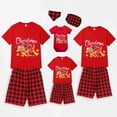 thumbnail image 2 of Pijamas familiares a juego de Navidad en julio, conjuntos de Pijamas cortos negros y rojos para mascotas, 2 of 3