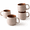 Rose Sand-12 Oz, variant on Small Stoneware Ceramic Coffee Mugs Set Of 4-6 Oz - Rose Sand