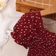 thumbnail image 5 of Odeerbi Niñas Impresión Lunares Vestido Retro Vintage Verano Algodón Princesa Vestido Dulce Manga Corta Tiered, 5 of 8