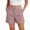 Pink, variant on Caywon Women's High Waist Pleated Front Shorts with Pockets, Rolled Hem Casual Workwear Bottoms for Office, Vacation, and Summer Everyday Wear