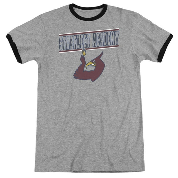 Star Trek Phoenix Adult Ringer Heather Black