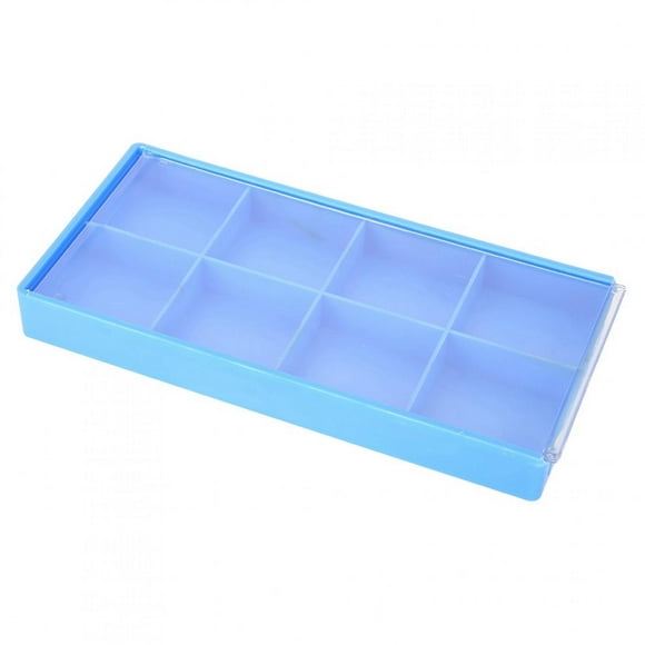 Jewelry Storage Box,Plastic 8 Grids Storage Storage Box Plastic Storage Container Breakthrough Technology
