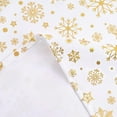 thumbnail image 5 of Christmas Tablecloth Oval 60 X 84 Inch, Snowflake Christmas Table Cloth for Winter, Gold Christmas Tablecloths, Christmas Table Cover for Table, Kitchen, Dining, Holiday, 5 of 5