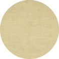 thumbnail image 1 of Ahgly Company Indoor Round Abstract Mustard Yellow Oriental Area Rugs, 3' Round, 1 of 6