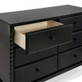 thumbnail image 3 of DaVinci Jenny Lind Spindle 6-Drawer Dresser in Ebony, 3 of 3